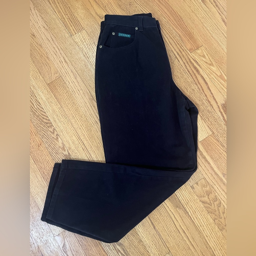 Vintage Lauren Ralph Lauren **Black** Jeans Quality Classic Preppy Taiwan